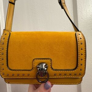 Top Shop Vegan Leather Yellow Crossbody